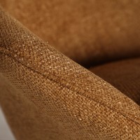 Πολυθρόνα Privas με ύφασμα στο χρώμα της ώχρας 86x90x99cm