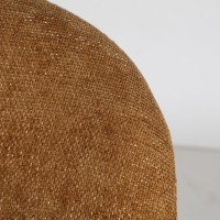 Πολυθρόνα SOUVENS ύφασμα-μέταλλο σε ώχρα 85x80x72cm