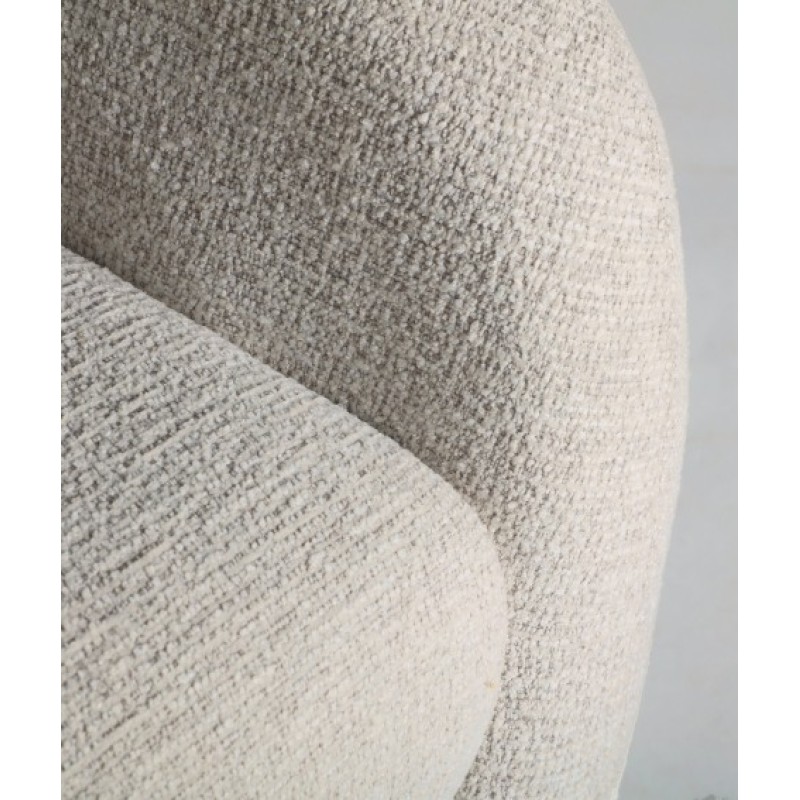 Πολυθρόνα STADEN από κόντρα πλακέ σε λευκό 76x76x76cm