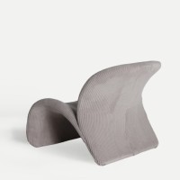 Πολυθρόνα VIANNE από ξύλο πεύκου σε γκρι 90x77x69cm