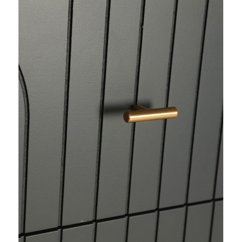 Συρταριέρα TREMES γκρι σκούρο από ξύλο MDF : 45x40x116cm