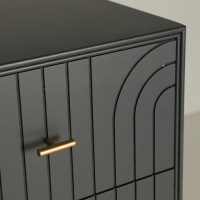 Συρταριέρα TREMES γκρι σκούρο από ξύλο MDF : 45x40x116cm