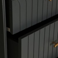 Συρταριέρα TREMES γκρι σκούρο από ξύλο MDF : 45x40x116cm