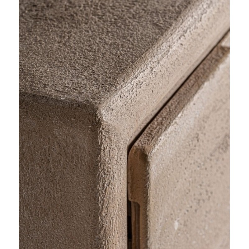 Συρταριέρα WERLE φυσικό από ξύλο μάνγκο 60x35x90cm
