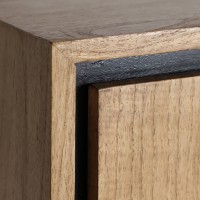 Μπουφές Osby σε Φυσικό-μαυρο 170x40x75cm