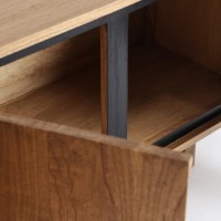 Osby Έπιπλο TV Φυσικό-μαυρο 180x40x55Y