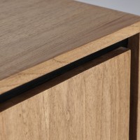 Osby Έπιπλο TV Φυσικό-μαυρο 180x40x55Y