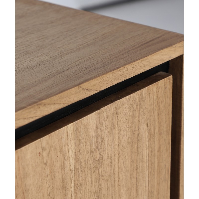 Osby Έπιπλο TV Φυσικό-μαυρο 180x40x55Y