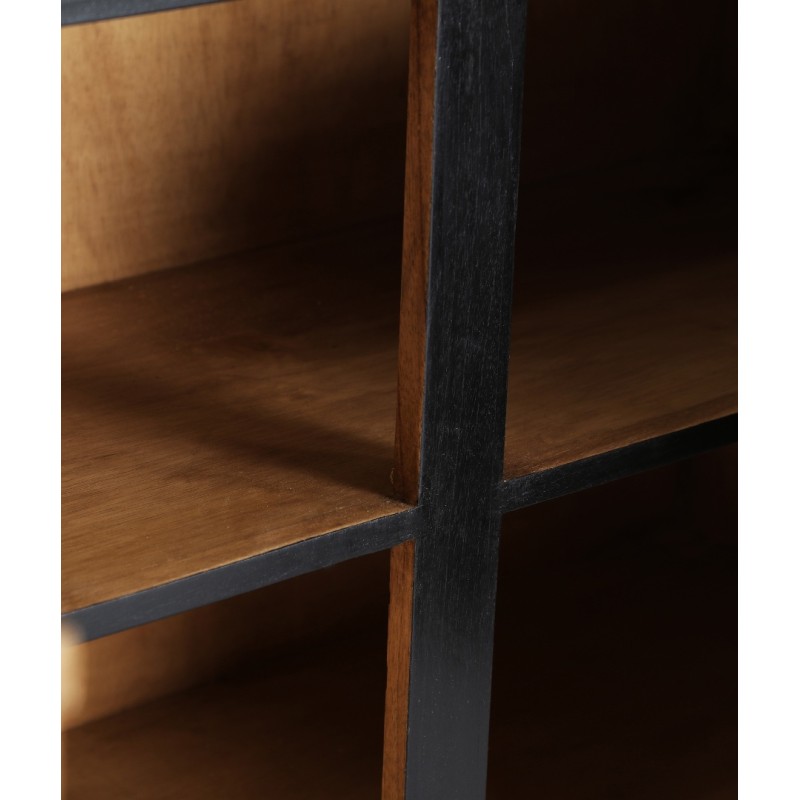 Μπουφές Osby σε Φυσικό-μαυρο 170x40x75cm