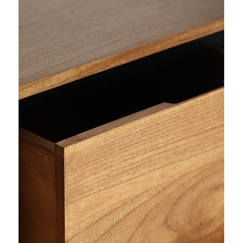 Μπουφές Osby σε Φυσικό-μαυρο 170x40x75cm