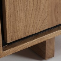 Osby Έπιπλο TV Φυσικό-μαυρο 180x40x55Y