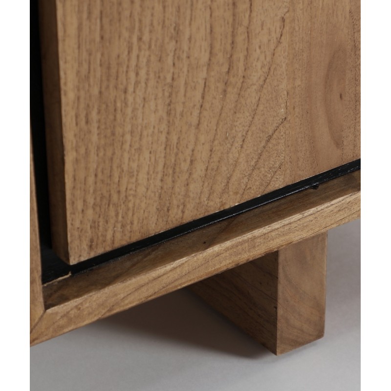 Osby Έπιπλο TV Φυσικό-μαυρο 180x40x55Y