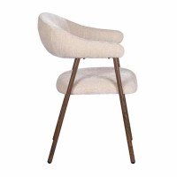 Σετ2 Τεμ Καρέκλα Scandi σε μπεζ καφέ 59x58x82,5cm