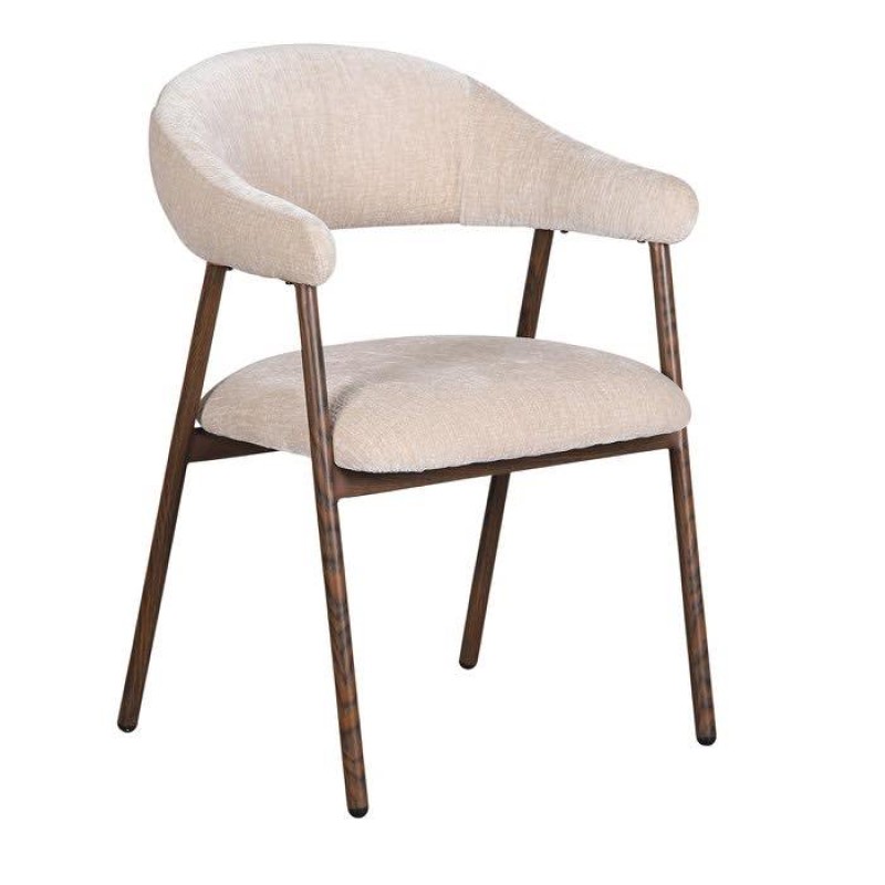 Σετ2 Τεμ Καρέκλα Scandi σε μπεζ καφέ 59x58x82,5cm