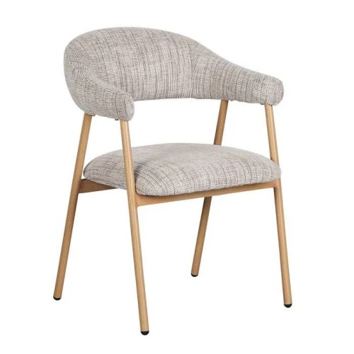 Σετ2 Τεμ Καρέκλα Scandi σε φυσικό-μπέζ 59x58x82,5cm
