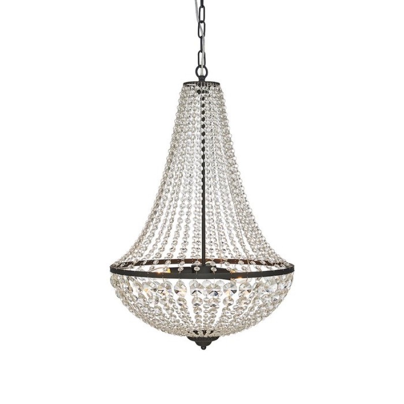 GRÄNSÖ Chandelier 3L Sandy Black/MC
