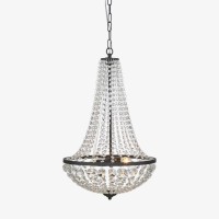 GRÄNSÖ Chandelier 2L Sandy Black/MC