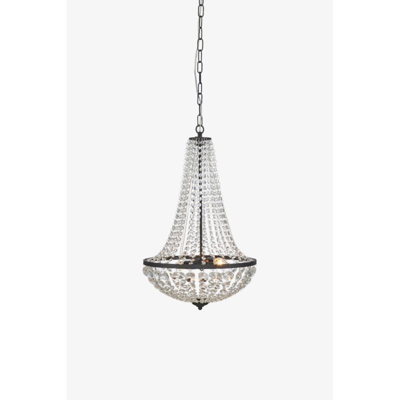 GRÄNSÖ Chandelier 2L Sandy Black/MC