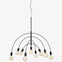 Lavello κρεμαστό φωτιστικό 9φωτο Black 95x95x89Y
