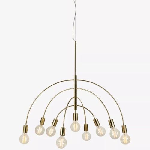 Lavello κρεμαστό φωτιστικό 9φωτο Brass 95x95x88Y
