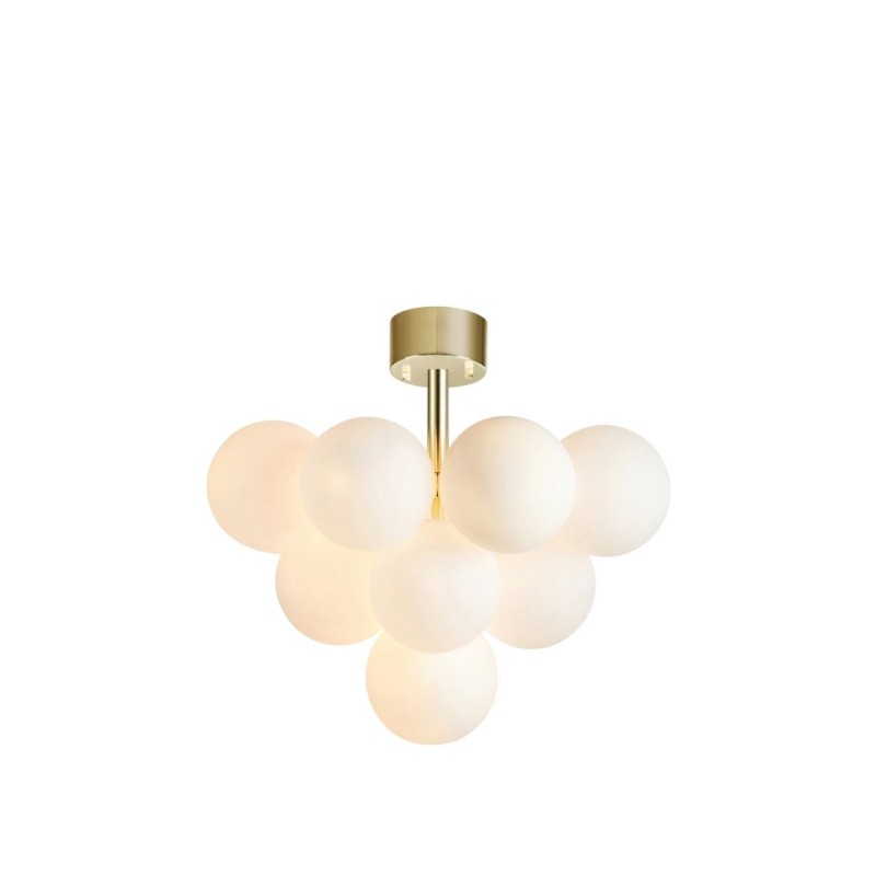 MERLOT Plafond 13L Brass/White