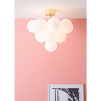 MERLOT Plafond 13L Brass/White