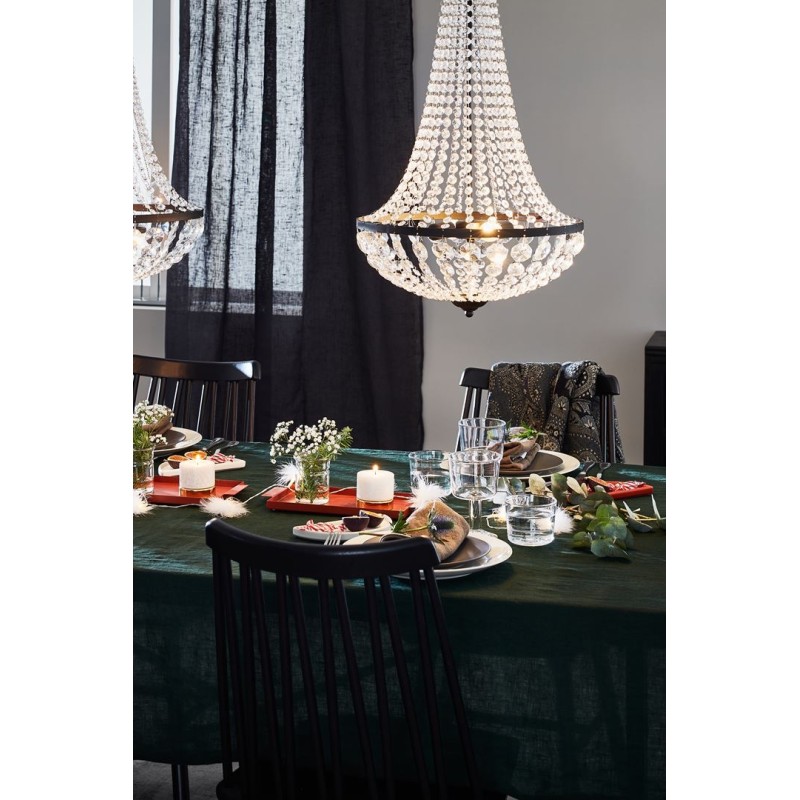 GRÄNSÖ Chandelier 2L Sandy Black/MC
