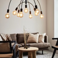 Lavello κρεμαστό φωτιστικό 9φωτο Black 95x95x89Y