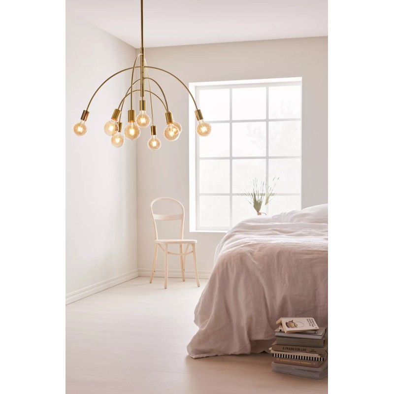 Lavello κρεμαστό φωτιστικό 9φωτο Brass 95x95x88Y