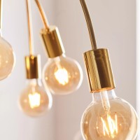 Lavello κρεμαστό φωτιστικό 9φωτο Brass 95x95x88Y