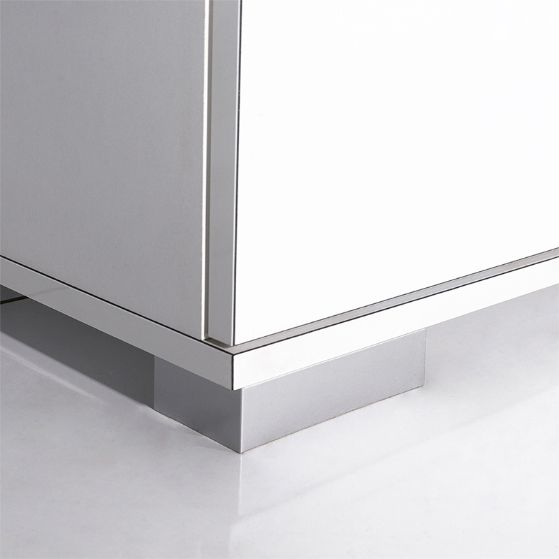 Ντουλάπα ρούχων Diamond Megapap δίφυλλη χρώμα λευκό gloss 60x38x187εκ.