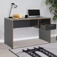 Γραφείο εργασίας με κλειδαριά Concept Megapap χρώμα ανθρακί 120x60x75εκ.