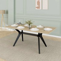 Τραπέζι Luna Megapap χρώμα florida oak 181x90x75εκ.
