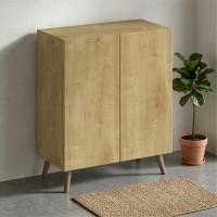 Παπουτσοθήκη Luce Megapap χρώμα sapphire oak 70x35x85εκ.