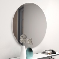 Καθρέπτης τοίχου Losta Megapap χρώμα λευκό 60x60x2,2εκ.