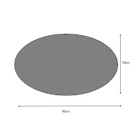 Καθρέπτης τοίχου Vista Megapap χρώμα λευκό 90x50x2,2εκ.