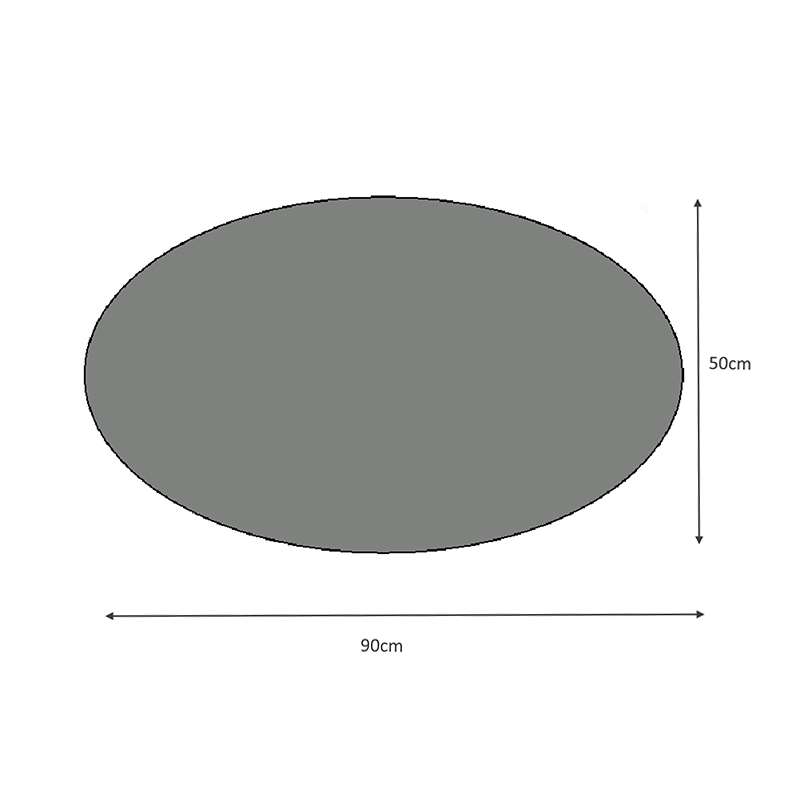 Καθρέπτης τοίχου Vista Megapap χρώμα λευκό 90x50x2,2εκ.