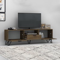 Έπιπλο τηλεόρασης Jasmine Megapap χρώμα καρυδί 170x35x50εκ.