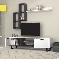 Σύνθεση τηλεόρασης Lonsa Megapap χρώμα λευκό 160x35x40εκ.