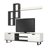 Σύνθεση τηλεόρασης Lonsa Megapap χρώμα λευκό 160x35x40εκ.