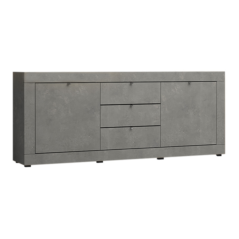 Μπουφές Ocean Megapap χρώμα γκρι σκυροδέματος 210x45x86εκ.