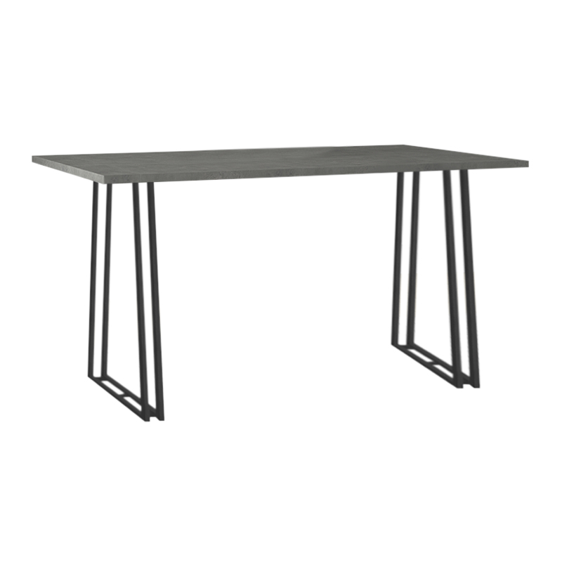 Τραπέζι Gable Megapap χρώμα γκρι σκυροδέματος 140x80x76εκ.