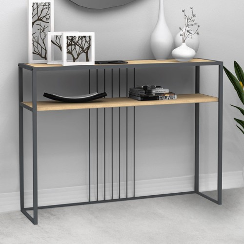 Κονσόλα Kary Megapap χρώμα φυσικό οξιάς 120x33x90εκ.