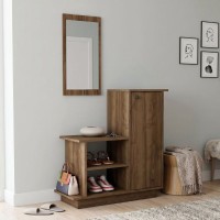 Έπιπλο εισόδου Cute Megapap χρώμα καρυδί 90x35x95εκ.