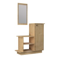 Έπιπλο εισόδου Cute Megapap χρώμα φυσικό οξιάς 90x35x95εκ.