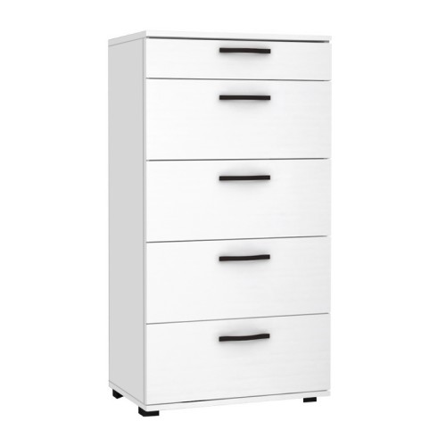 Συρταριέρα Helia Megapap χρώμα λευκό 60x44x108εκ.