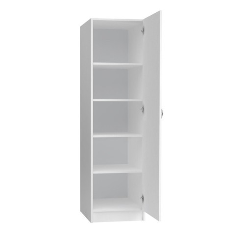 Ντουλάπα ρούχων Victoria Megapap μονόφυλλη χρώμα λευκό 50x60x181εκ.