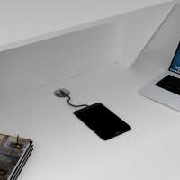 Γραφείο υποδοχής - reception Gemini Megapap χρώμα λευκό 180x70x110εκ.