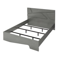 Κρεβάτι Efes Megapap χρώμα γκρι σκυροδέματος 160x200εκ.