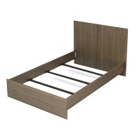 Κρεβάτι Troy Megapap χρώμα καρυδί 120x200εκ.